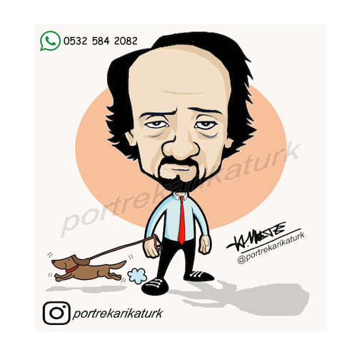 Cartoon: karikatür (medium) by ofriyos tagged karikatür,mizah,portrekarikatür