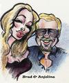 Cartoon: Caricature artist sample (small) by DanF tagged brad,and,anjolina
