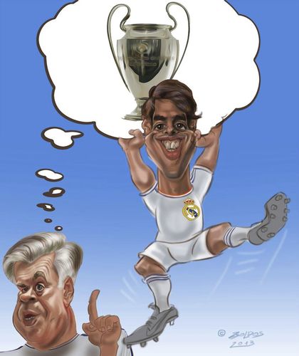 Cartoon: Sport caricatures (medium) by zsoldos tagged soccer,football