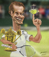 Cartoon: Andy Murray (small) by zsoldos tagged tennis sport murray chanpion