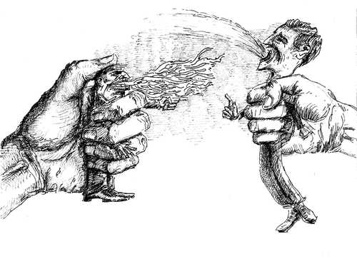 Cartoon: Orators (medium) by Shareni tagged politics