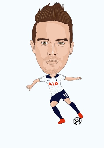 Cartoon: Lamela Tottenham (medium) by Vandersart tagged tottenham,cartoons,caricatures