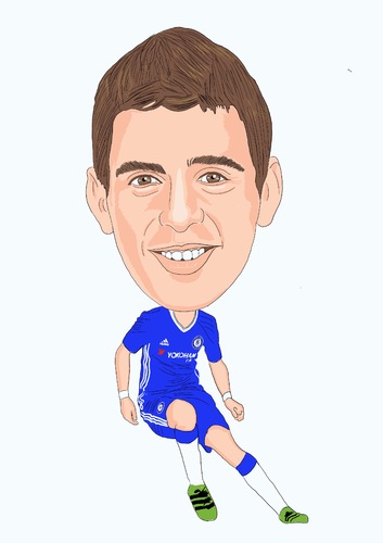 Cartoon: Oscar Chelsea (medium) by Vandersart tagged chelsea,cartoons,caricatures