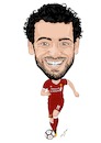 Cartoon: Salah Liverpool (small) by Vandersart tagged liverpool,cartoon,caricature
