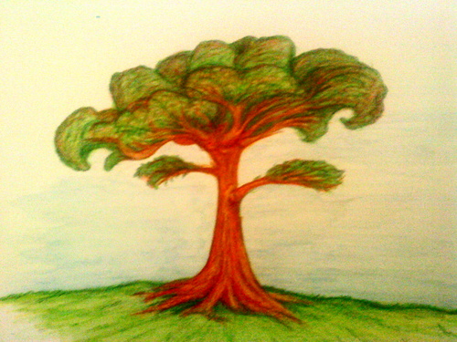 Cartoon: a big tree (medium) by mistaorange tagged tree,mistaorange