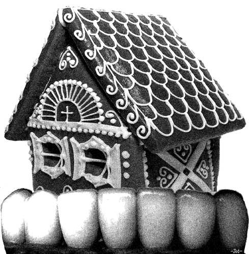 Cartoon: Cottage (medium) by zu tagged cottage,teeth