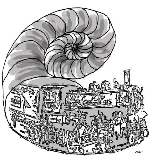 Cartoon: Intersnail (medium) by zu tagged snail,steam