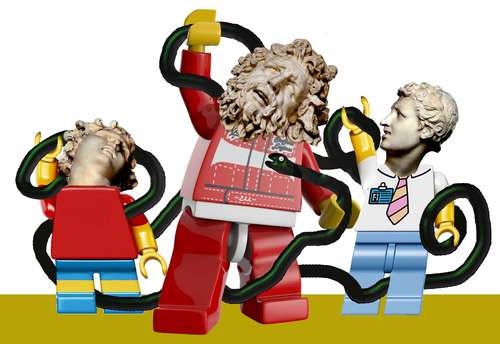 Cartoon: Lego (medium) by zu tagged laokoon,snake,lego