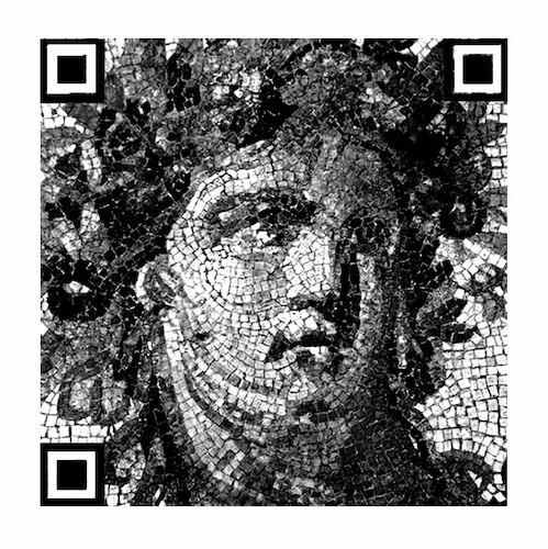 Cartoon: QR code (medium) by zu tagged mosaic,qr,code,art