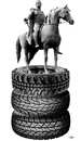 Cartoon: Statue (small) by zu tagged tire,statue