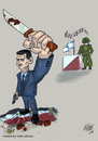 Cartoon: Bashar al-Assad criminal (small) by islamashour tagged bashar al assad criminal syria