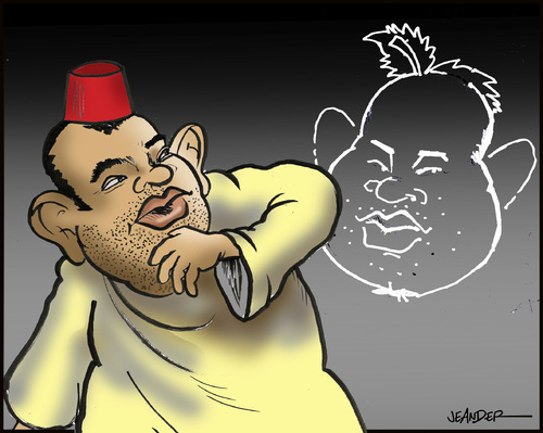 Cartoon: A royal cartoon (medium) by jeander tagged morocco,king,cariacature,forbidden,mohammed,vi,mohammed,morocco,könig,zensur,kunst,politik