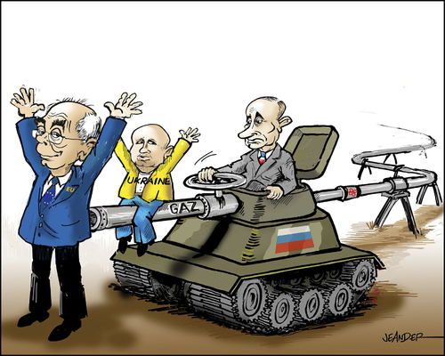 Cartoon: Putins threats (medium) by jeander tagged gas,ukraine,putin,putin,ukraine,gas