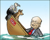 Cartoon: Murdochs sinking empire (small) by jeander tagged murdoch,news,of,the,world,paper,newspaper,scandal,hyenena