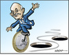 Cartoon: Papandreou (small) by jeander tagged greece,papandreou,euro,crises