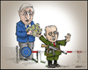 Cartoon: The Frontier guard (small) by jeander tagged guard,frontier,erdogan,eu,juncker,euro