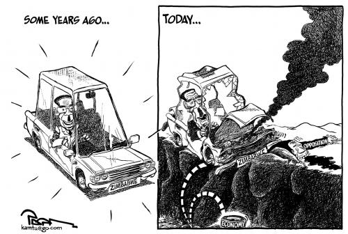 Cartoon: Zimbabwes economy (medium) by Popa tagged 02,1108