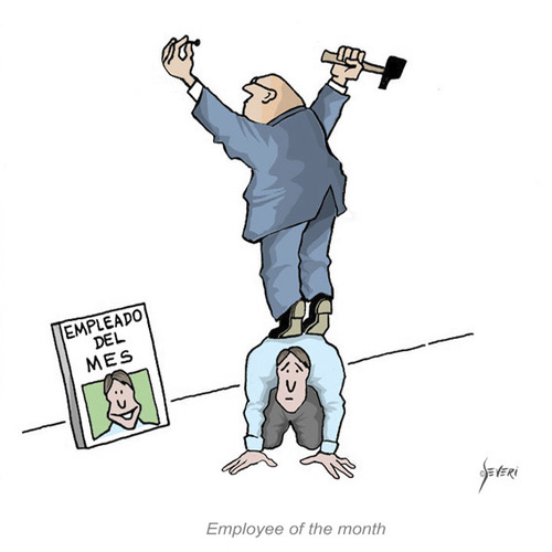 Cartoon: Employee of the month (medium) by mseveri tagged month,the,of,employee