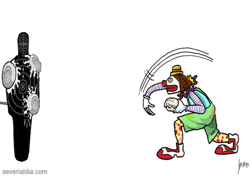 Cartoon: Training (medium) by mseveri tagged training,clown