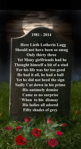 Cartoon: Fifty Shades ! (medium) by andybennett tagged grave,roses,lothario,grey,of,shades,fifty
