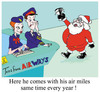 Cartoon: Air miles (small) by andybennett tagged christmas santa air miles terra firma airways