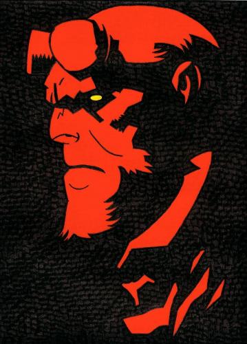 Cartoon: Hellboy (medium) by spotty tagged hellboy