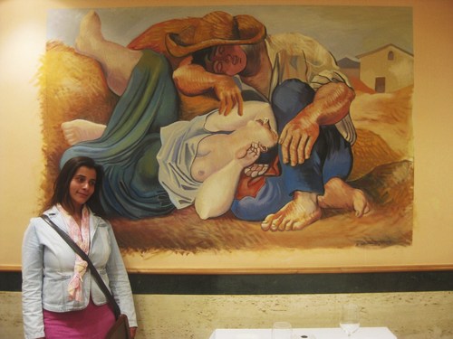 Cartoon: FINHIS WORK (medium) by GOYET tagged mural,frescos,oil,picasso