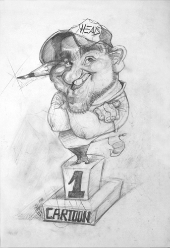 Cartoon: THE BIGEST HEAD (medium) by GOYET tagged artist,carttonistas,caricaturistas,head,mano