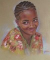 Cartoon: CHICA DE CABO VERDE (small) by GOYET tagged pastel portrait