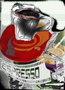 Cartoon: expresso of coffeee (small) by el osso tagged el,osso