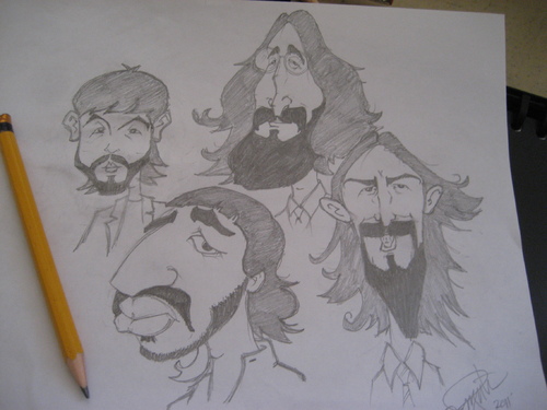 Cartoon: beatles (medium) by diko tagged beatles