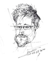 Cartoon: Edward Snowden (small) by ylli haruni tagged edward,snowden,cia