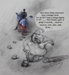 Cartoon: Rush Limbaugh after Obama (small) by ylli haruni tagged rush,limbaugh,barack,obama