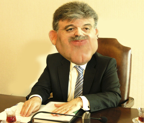 Cartoon: Turkish president (medium) by hakanipek tagged politics,celebrities,portraits,turkey
