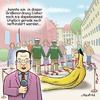 Cartoon: Dieser Cartoon ist ein Ausrutsch (small) by neufred tagged bananenschale,reporter,nachrichten,absperrung
