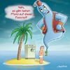 Cartoon: Kein Flaschenpfand (small) by neufred tagged flaschengeist insel inselwitz pfandautomat