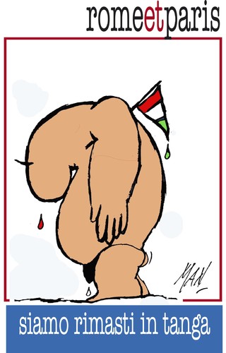 Cartoon: 26 aprile 2011 (medium) by Enzo Maneglia Man tagged in,tanga