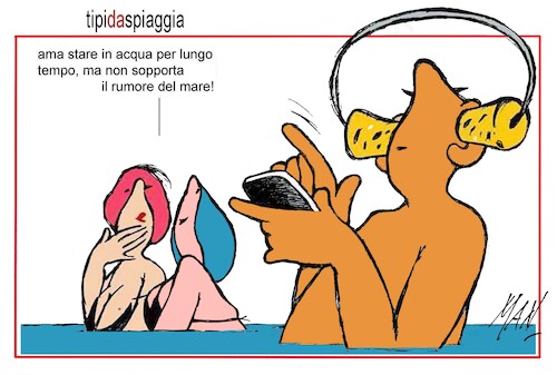 Cartoon: a volte tornano (medium) by Enzo Maneglia Man tagged vignette,mare,umorismo,grafico