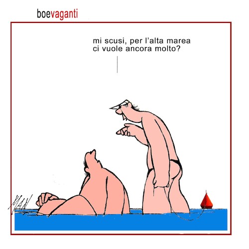 Cartoon: Boe vaganti (medium) by Enzo Maneglia Man tagged vignette,umorismo,grafico,estate,mare,fighillearte,piccolomuseo,fighille,ita