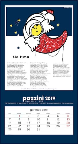 Cartoon: Calendario Pazzini Editore 2019 (medium) by Enzo Maneglia Man tagged calendari,2019,pazzini,grafiche,editore,tla,luna,eugenio,enzo,maneglia,man