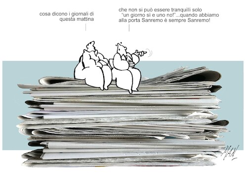 Cartoon: cicalecci (medium) by Enzo Maneglia Man tagged vignette,umorismo,grafico,sanremo,festival,by,enzo,maneglia,man