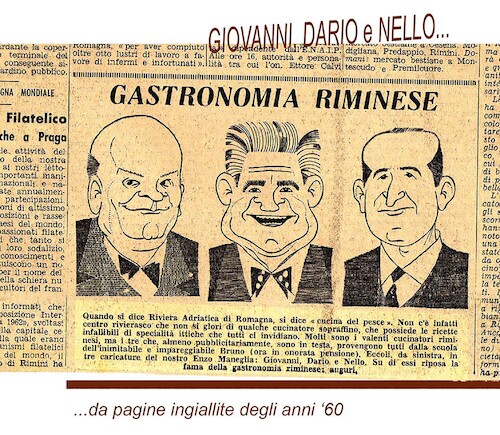 Cartoon: Cucina Riminese (medium) by Enzo Maneglia Man tagged caricature,cuochi,famosi,giovann,dario,nello