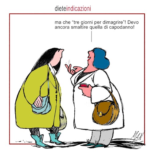 Cartoon: Diete di stagione (medium) by Enzo Maneglia Man tagged vignette,umorismo,grafico,illustrazioni,fighillearte,piccolomuseo,fighille,ita