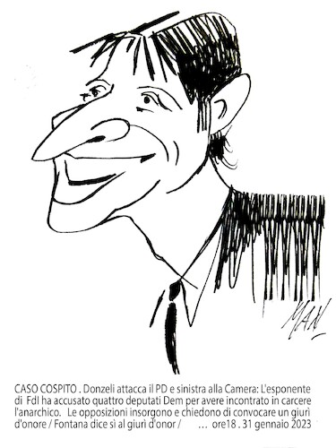 Cartoon: Giovanni Donzelli (medium) by Enzo Maneglia Man tagged caricature,politici