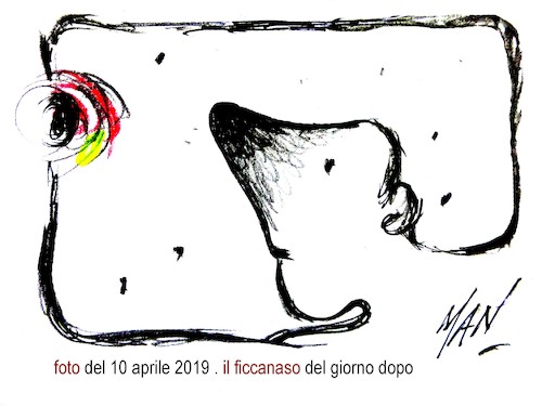 Cartoon: Immortalato del giorno dopo (medium) by Enzo Maneglia Man tagged foto,grafiche,umoristiche,vignette,eventi,storici,di,man,maneglia