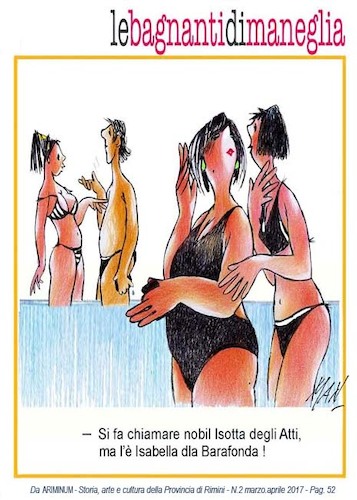 Cartoon: le bagnanti di maneglia (medium) by Enzo Maneglia Man tagged ariminum,vignette,bagnanti,maneglia,man,seicento,anni,sigisondo,isotta