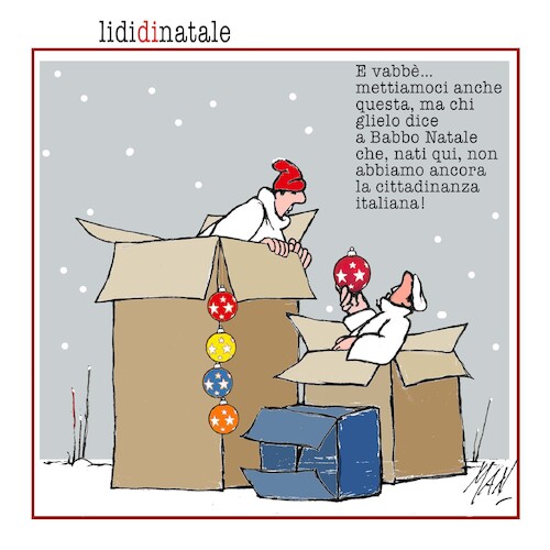 Cartoon: ligi di Natale (medium) by Enzo Maneglia Man tagged vignette,umorismo,grafico,spilli,illustrazioni,fighillearte,piccolomuseo,palazzo,tani,ita