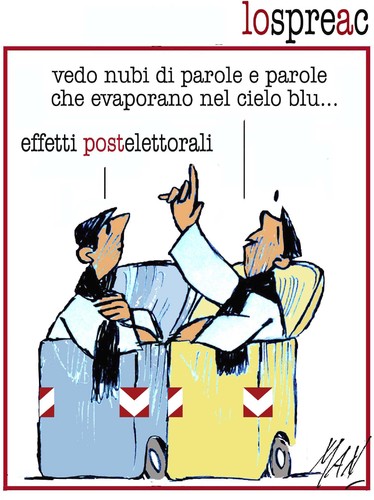 Cartoon: lo spreac (medium) by Enzo Maneglia Man tagged spreco,cassonettari,elezioni2013