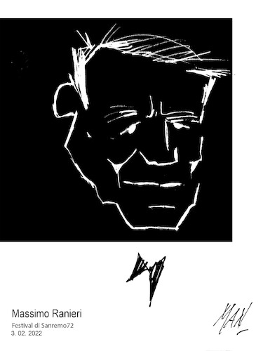 Cartoon: Massimo Ranieri (medium) by Enzo Maneglia Man tagged massimo,ranieri,caricatura,ritratto,cantante,sanremo,2022,attore,by,enzo,maneglia,man