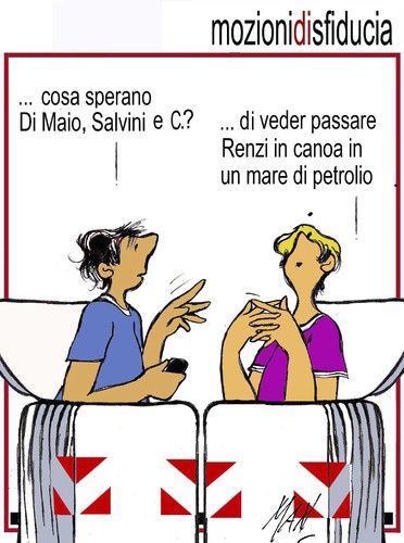 Cartoon: mozioni di sfiducia (medium) by Enzo Maneglia Man tagged cassonettari,man,maneglia,fighillearte